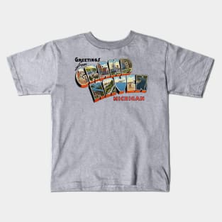 Greetings from Grand Haven Michigan Kids T-Shirt